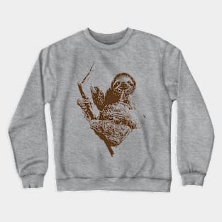 Sloth Drinking Beer Crewneck Sweatshirt